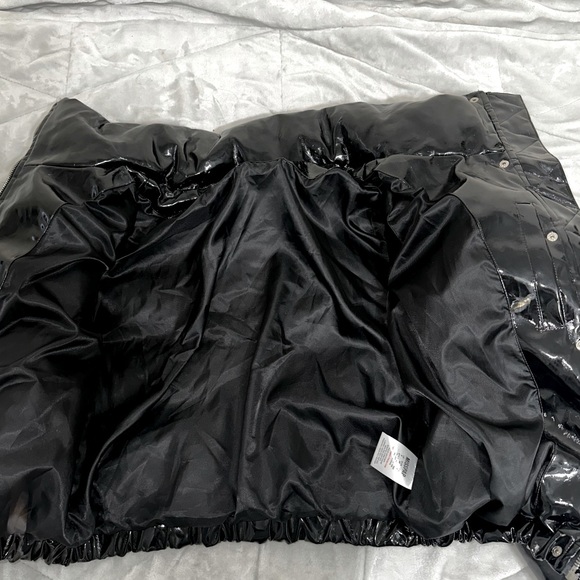 Miss Pap Black Vinyl Puffer Jacket - Picture 3 of 6